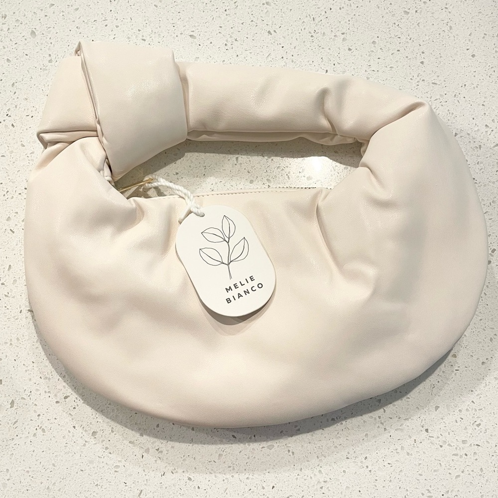 MELIE BIANCO ALEXANDRA TOP HANDLE BAG IN CREAM, NWT!